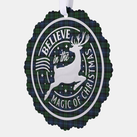 Carte Décorative Black Watch Ancien Tartan écossais Noël (Gauche)