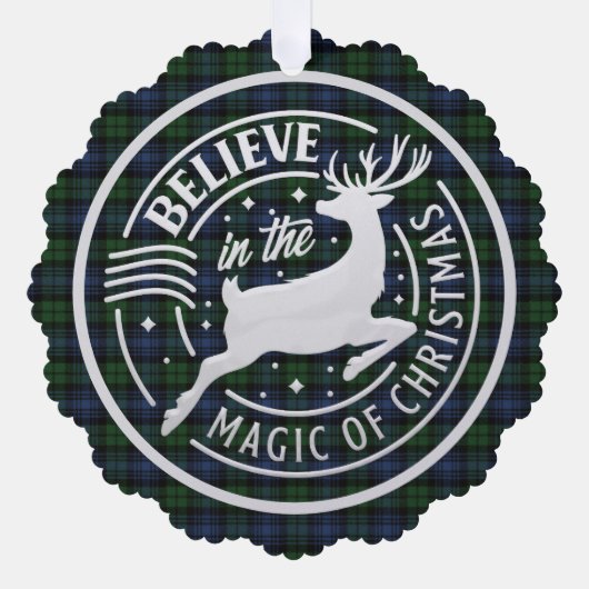 Carte Décorative Black Watch Ancien Tartan écossais Noël (Recto)