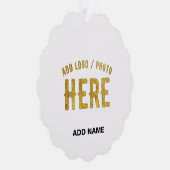 CARTE DÉCORATIVE BLANC PERSONNALISABLE MODERNE ET DE STYLE, MARQUE  (Droite)