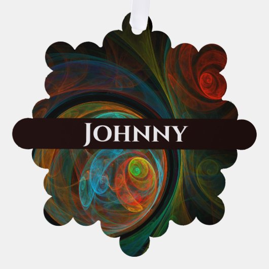 Carte Décorative Bleu de renaissance Art Abstrait (Recto)