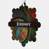 Carte Décorative Bleu de renaissance Art Abstrait (Gauche)