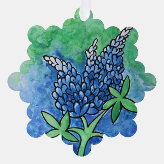 Carte Décorative Bluebonnets du Texas (Recto)