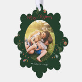 Carte Décorative Boho Family Photo Rustic Christmas Holidays (Gauche)