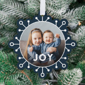 Carte Décorative Bold Modern Snowflake Joie Photo Noël