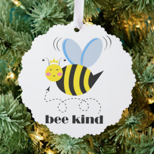 Carte Décorative Bonne princesse d'abeille avec couronne et slogan 
