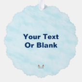 Carte Décorative Bonnes Fêtes - Blue Aurora (Verso)