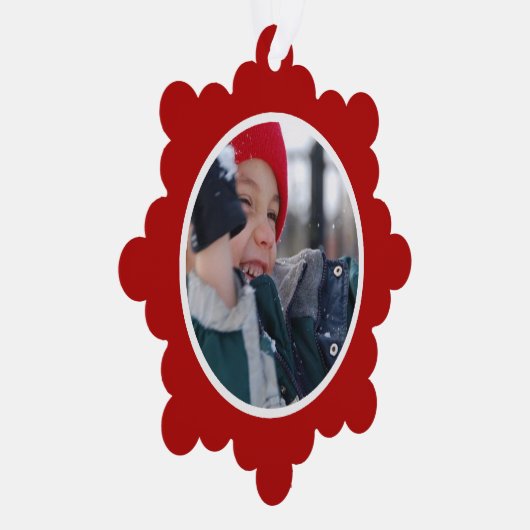 Carte Décorative Bordure des fêtes rouges (Droite)