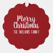 Carte Décorative Botanical Christmas Wreath  (Verso)