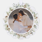 Carte Décorative Botanique Eucalyptus Verdure Noël personnalisé (Recto)