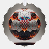 Carte Décorative Boule de football croate fière (Verso)