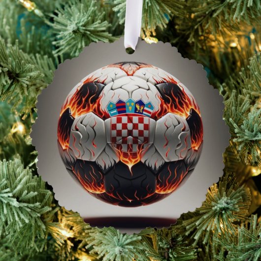 Carte Décorative Boule de football croate fière (Insitu (Arbre))