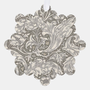 Carte Décorative Bouton de bachelier en damassé antique de William