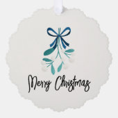 Carte Décorative Bow et mytilène bleus (Recto)