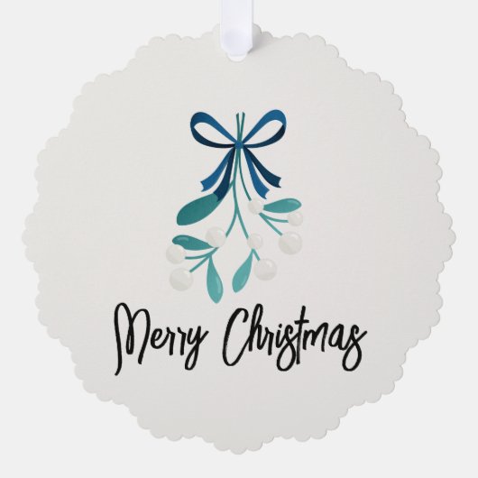 Carte Décorative Bow et mytilène bleus (Recto)