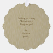 Carte Décorative Branches de pin de Noël Photo Mug (Verso)