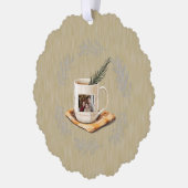 Carte Décorative Branches de pin de Noël Photo Mug (Gauche)