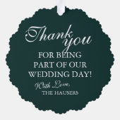 Carte Décorative Bridesmaid Thank You Keepsake Wedding (Verso)