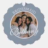 Carte Décorative Bridesmaid Thank You Keepsake Wedding (Recto)
