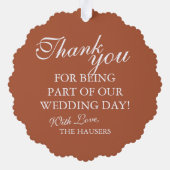 Carte Décorative Bridesmaid Thank You Keepsake Wedding (Verso)
