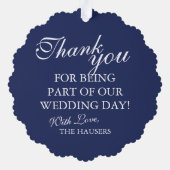 Carte Décorative Bridesmaid Thank You Keepsake Wedding (Verso)