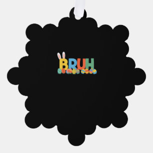 Carte Décorative Bruh Bunny Pâques mignon Mème Pour Enfants _9
