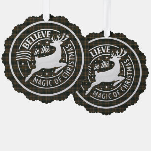 Carte Décorative Buchanan Chasse Moderne écossais Tartan Noël