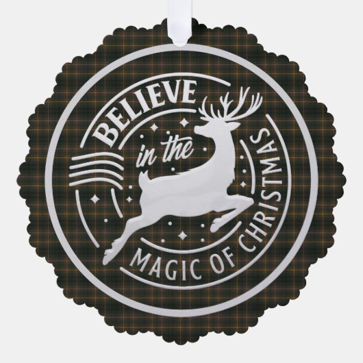 Carte Décorative Buchanan Chasse Moderne écossais Tartan Noël (Recto)