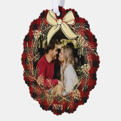 Carte Décorative Buffle de couronne d'or plaqué avec photo (Gauche)