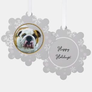 Carte Décorative Bulldog Painting - Joli art original chien