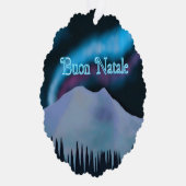 Carte Décorative Buon Natale - Blue Aurora (Droite)