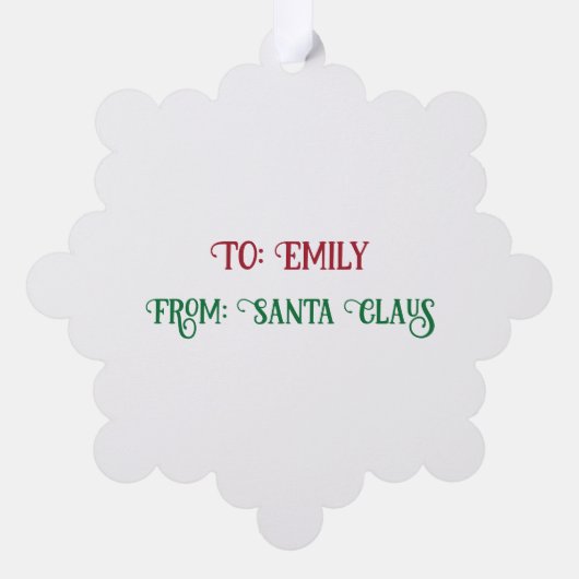 Carte Décorative Buon Natale Holiday (Verso)