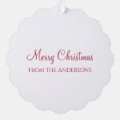 Carte Décorative Buon Natale Rouge et vert Noël italien (Verso)