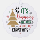 Carte Décorative Ça ressemble beaucoup à Noël (Verso)