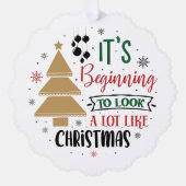 Carte Décorative Ça ressemble beaucoup à Noël (Recto)