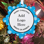 Carte Décorative Cadeaux d'appréciation aux clients de Noël<br><div class="desc">Ajoutez le logo et l'information de votre entreprise à ce client et à l'employé apprécier cadeau de Noël ornement ou étiquette cadeau.</div>