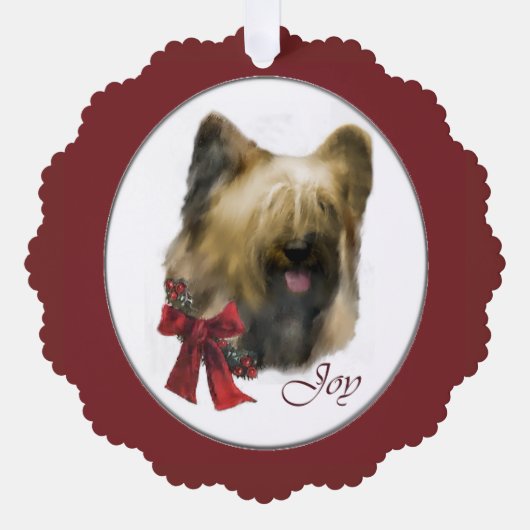 Carte Décorative Cadeaux de Noël Briard (Recto)