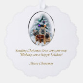 Carte Décorative Cadeaux de Noël chinois Shar-Pei (Verso)