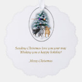 Carte Décorative Cadeaux de Noël du Chihuahua (Verso)