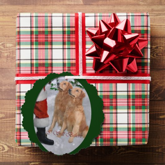 Carte Décorative Cadeaux de Noël Golden Retriever (Insitu (Cadeau))