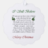 Carte Décorative Cadeaux de Noël Goldendoodle (Verso)