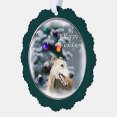Carte Décorative Cadeaux de Noël Greyhound (Gauche)