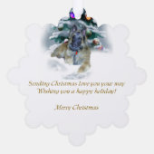 Carte Décorative Cadeaux de Noël Tervuren belge (Verso)