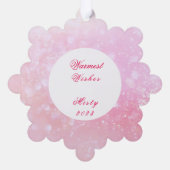 Carte Décorative Cadre de vacances rose Fille (Verso)