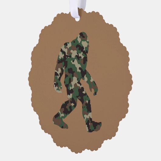 Carte Décorative Camo Bigfoot Sasquatch (Gauche)