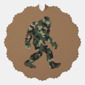 Carte Décorative Camo Bigfoot Sasquatch (Recto)