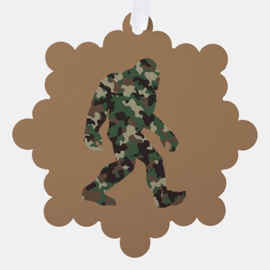 Carte Décorative Camo Bigfoot Sasquatch (Recto)