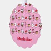 Carte Décorative Caractères de Noël personnalisés (Gauche)