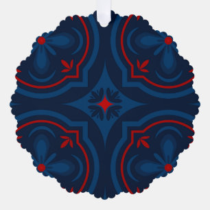 Carte Décorative Carreaux floraux décoratifs motif