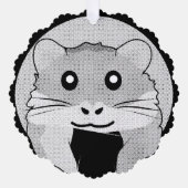 Carte Décorative Cartoon Hamster Scarfed Joy (Recto)