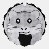 Carte Décorative Cartoon Hamster Scarfed Joy (Verso)